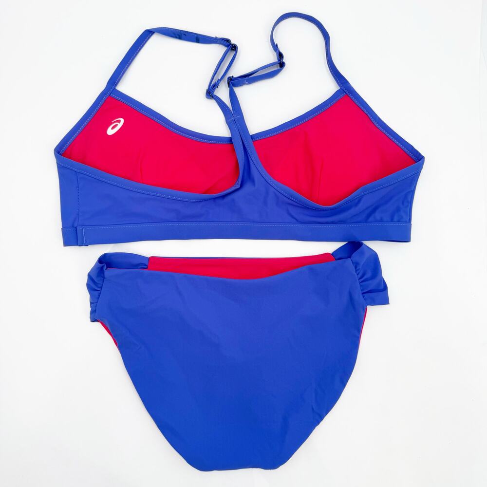 ASICS Beach Volleyball Bikini Set Size Large NEW Reversible UPF Protection NWOT - Picture 2 of 12